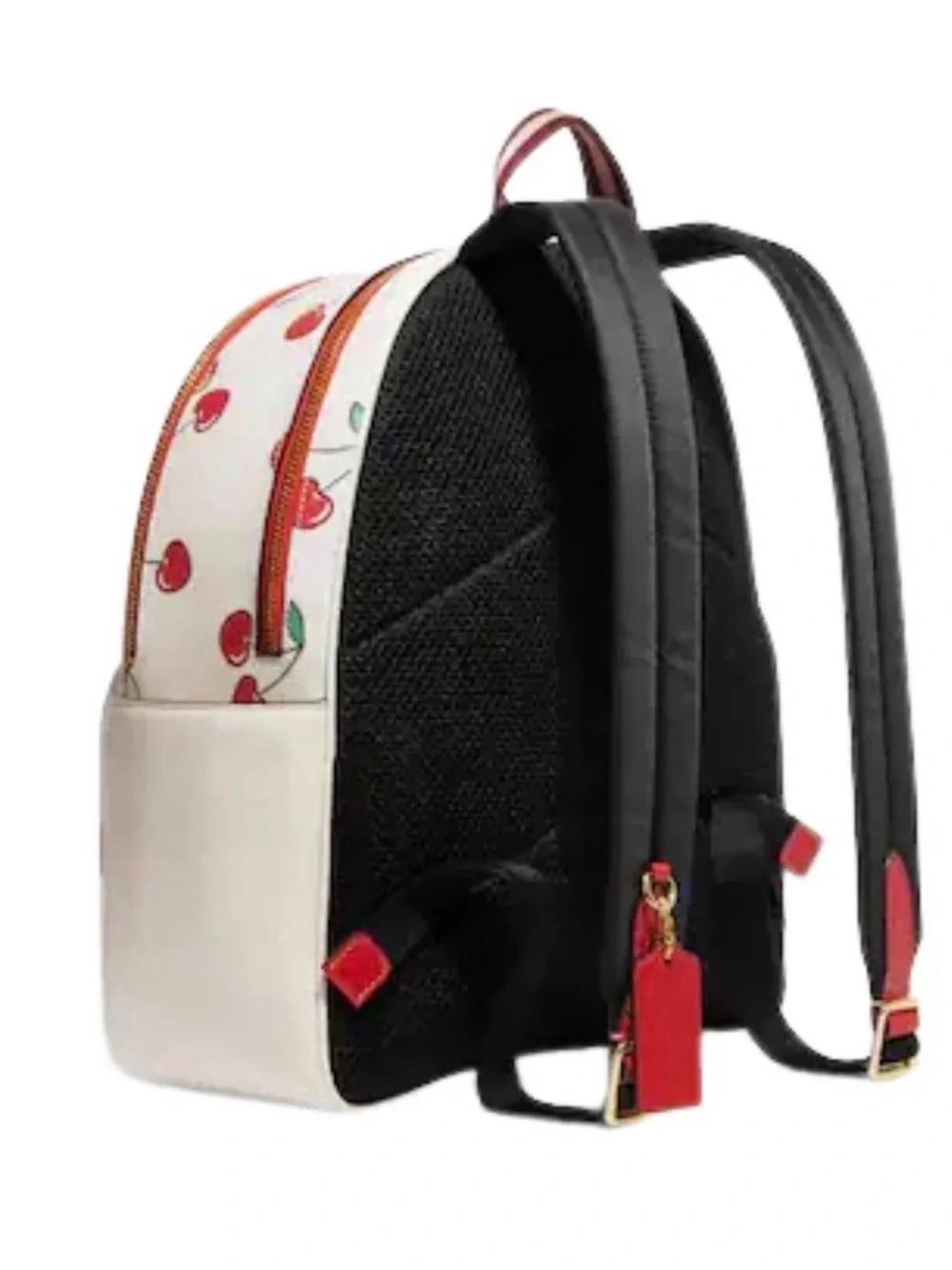 Authentic Coach Court Backpack With Heart Cherry Print CE628 - Picture 3 of 10